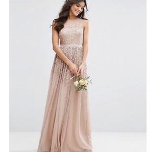 Amelia Rose sequin beaded formal dress